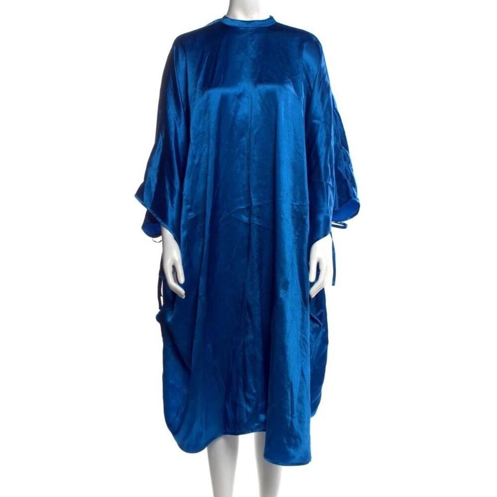 Acne Blue Satin Mini Dress